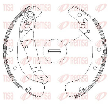 Sada brzdových čelistí REMSA 4422.00