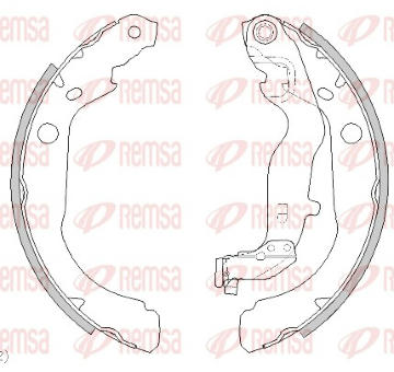 Brzdové pakny REMSA 4444.00