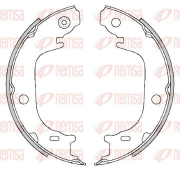 Brzdová čelist, parkovací brzda REMSA 4516.00