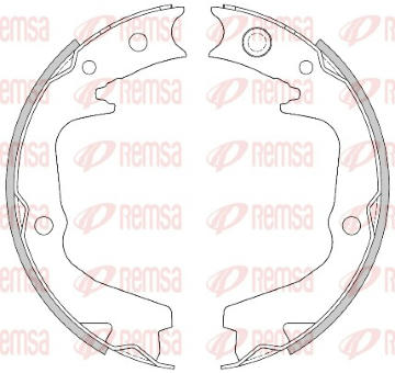 Brzdová čelist, parkovací brzda REMSA 4519.00