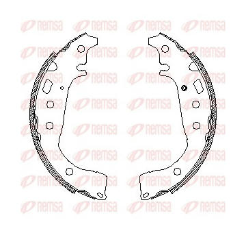 Brzdové pakny REMSA 4556.00