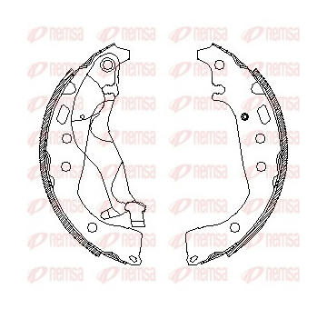 Brzdové pakny REMSA 4556.01