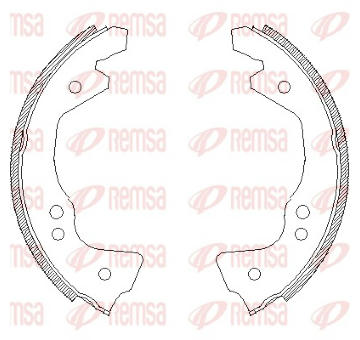 Sada brzdových čelistí REMSA 4612.00