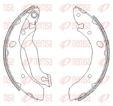 Sada brzdových čelistí REMSA 4633.00
