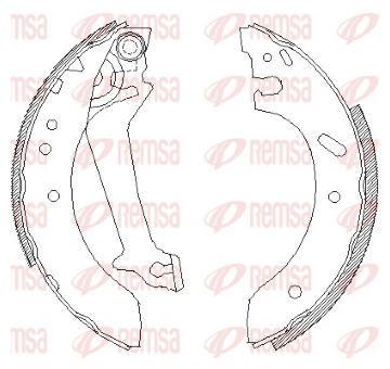 Sada brzdových čelistí REMSA 4670.00
