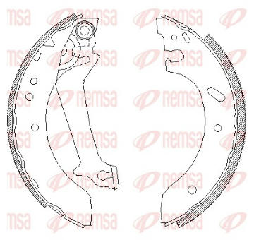 Brzdové pakny REMSA 4670.01