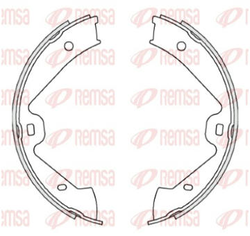 Brzdová čelist, parkovací brzda REMSA 4675.00