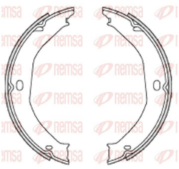 Brzdová čelist, parkovací brzda REMSA 4698.00