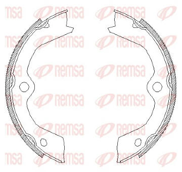 Brzdová čelist, parkovací brzda REMSA 4703.00