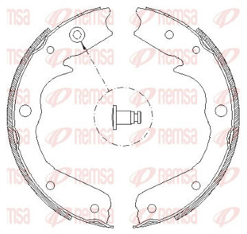 Brzdová čelist, parkovací brzda REMSA 4709.00