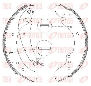 Brzdové pakny REMSA 4718.00