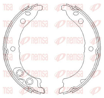 Sada brzdových čelistí, parkovací brzda REMSA 4728.00