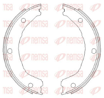Sada brzdových čelistí, parkovací brzda REMSA 4730.00