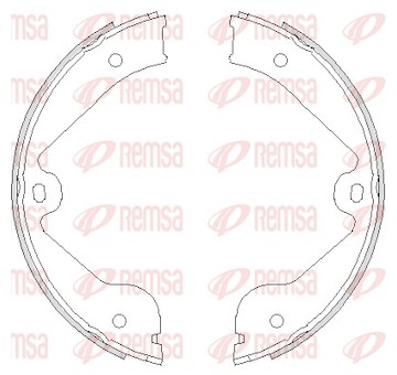 Brzdová čelist, parkovací brzda REMSA 4735.00