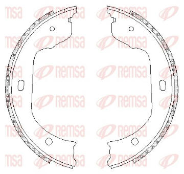 Brzdová čelist, parkovací brzda REMSA 4740.00