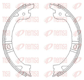 Brzdová čelist, parkovací brzda REMSA 4744.00