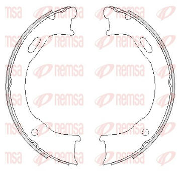Brzdová čelist, parkovací brzda REMSA 4747.00