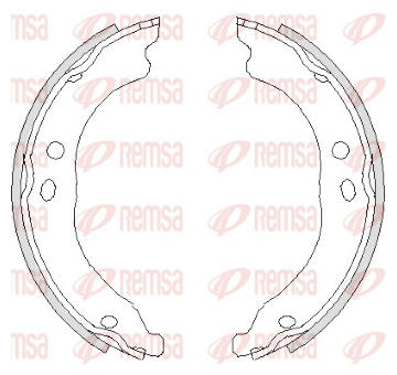 Brzdová čelist, parkovací brzda REMSA 4750.00