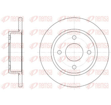 Brzdový kotouč REMSA 6047.00