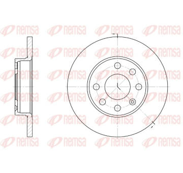 Brzdový kotouč REMSA 6059.00