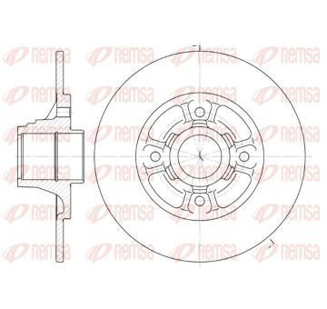 Brzdový kotouč REMSA 6073.00