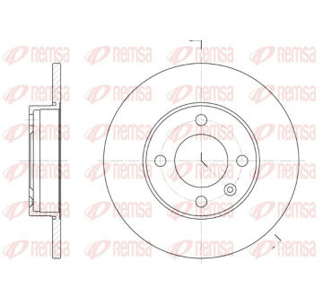 Brzdový kotouč REMSA 6086.00