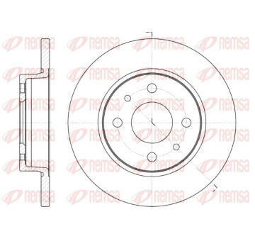 Brzdový kotouč REMSA 6089.00