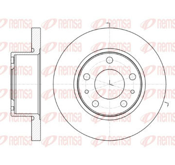 Brzdový kotouč REMSA 61007.00