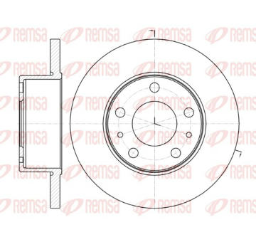 Brzdový kotouč REMSA 61008.00