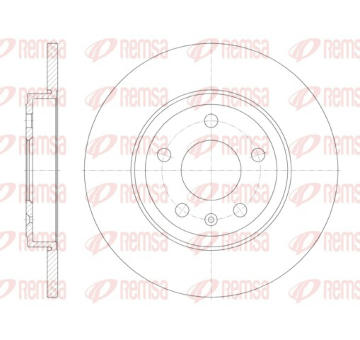 Brzdový kotouč REMSA 61011.00