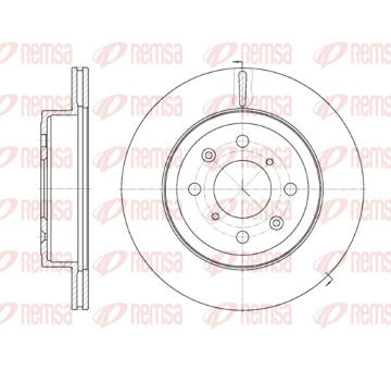 Brzdový kotouč REMSA 61038.10
