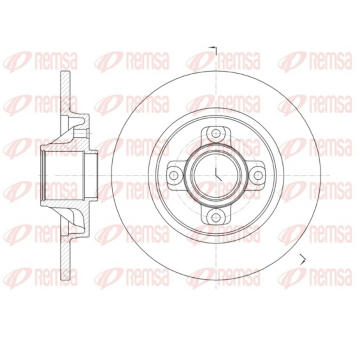 Brzdový kotouč REMSA 61058.00
