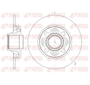 Brzdový kotouč REMSA 61060.00