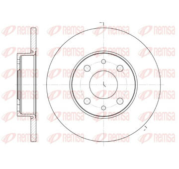 Brzdový kotouč REMSA 6110.01