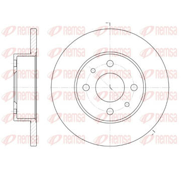 Brzdový kotouč REMSA 6111.00