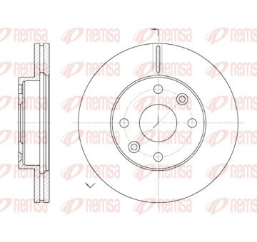 Brzdový kotouč REMSA 61116.10