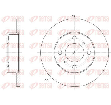 Brzdový kotouč REMSA 61117.00