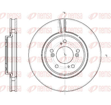 Brzdový kotouč REMSA 61129.10