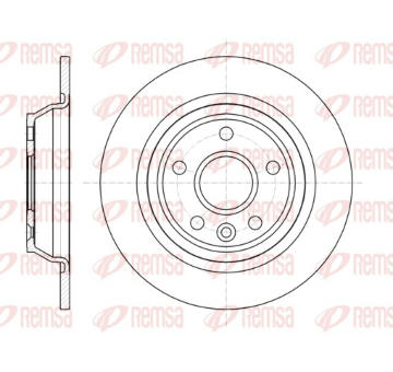 Brzdový kotouč REMSA 61167.00