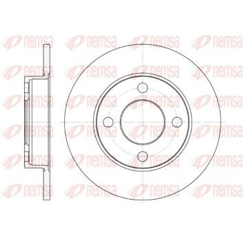 Brzdový kotouč REMSA 6120.00