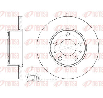 Brzdový kotouč REMSA 61202.00