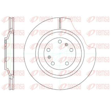 Brzdový kotouč REMSA 61206.10