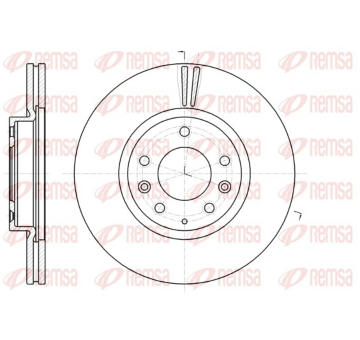 Brzdový kotouč REMSA 61235.10