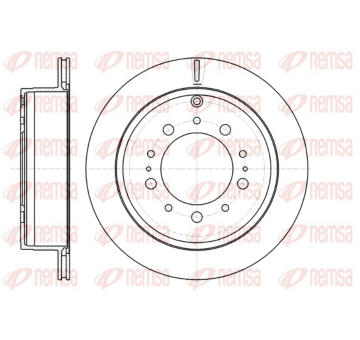 Brzdový kotouč REMSA 61257.10
