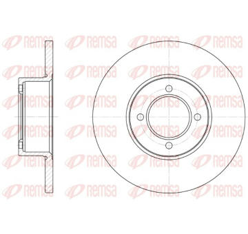 Brzdový kotouč REMSA 6127.00
