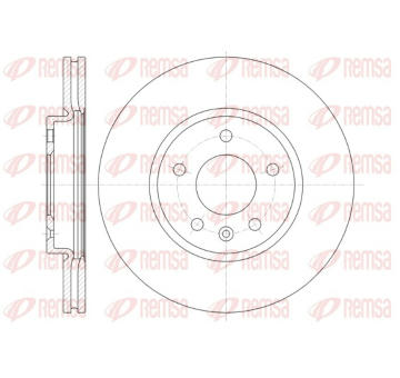 Brzdový kotouč REMSA 61314.10