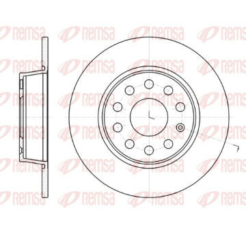 Brzdový kotouč REMSA 61340.00
