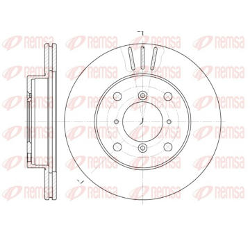 Brzdový kotouč REMSA 6143.10