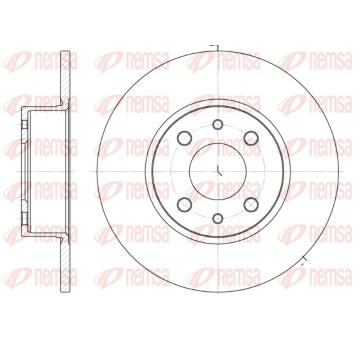 Brzdový kotouč REMSA 6150.00