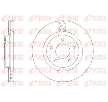 Brzdový kotouč REMSA 61553.10